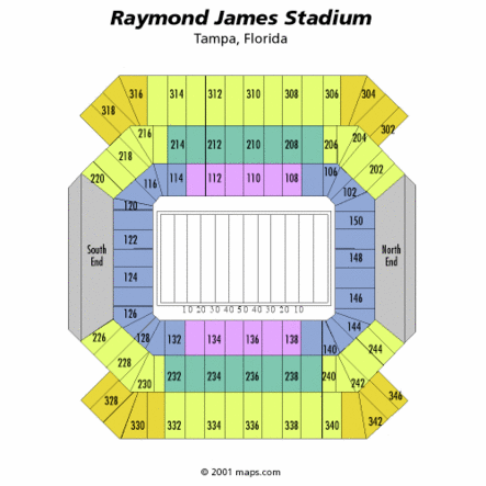 Tampa Bay Buccaneers Seating Chart